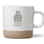 Personalisierte Tasse Bärenfamilie mit Name, Kaffeetasse Familie Wunschname, Geschenk für Eltern, Bären Motiv Becher, Family Mug