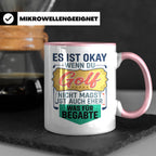 Golfer Tasse mit Spruch Was für Begabte, lustiges Geschenk f – Rosa [farbe:rosa]