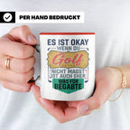 Golfer Tasse mit Spruch Was für Begabte, lustiges Geschenk f – Rot [farbe:rot]