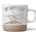 Flugzeug Tasse My Happy Place - Lustiges Geschenk für Piloten - Fliege – Bild 1