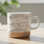 Flugzeug Tasse My Happy Place - Lustiges Geschenk für Piloten - Fliege – Bild 6