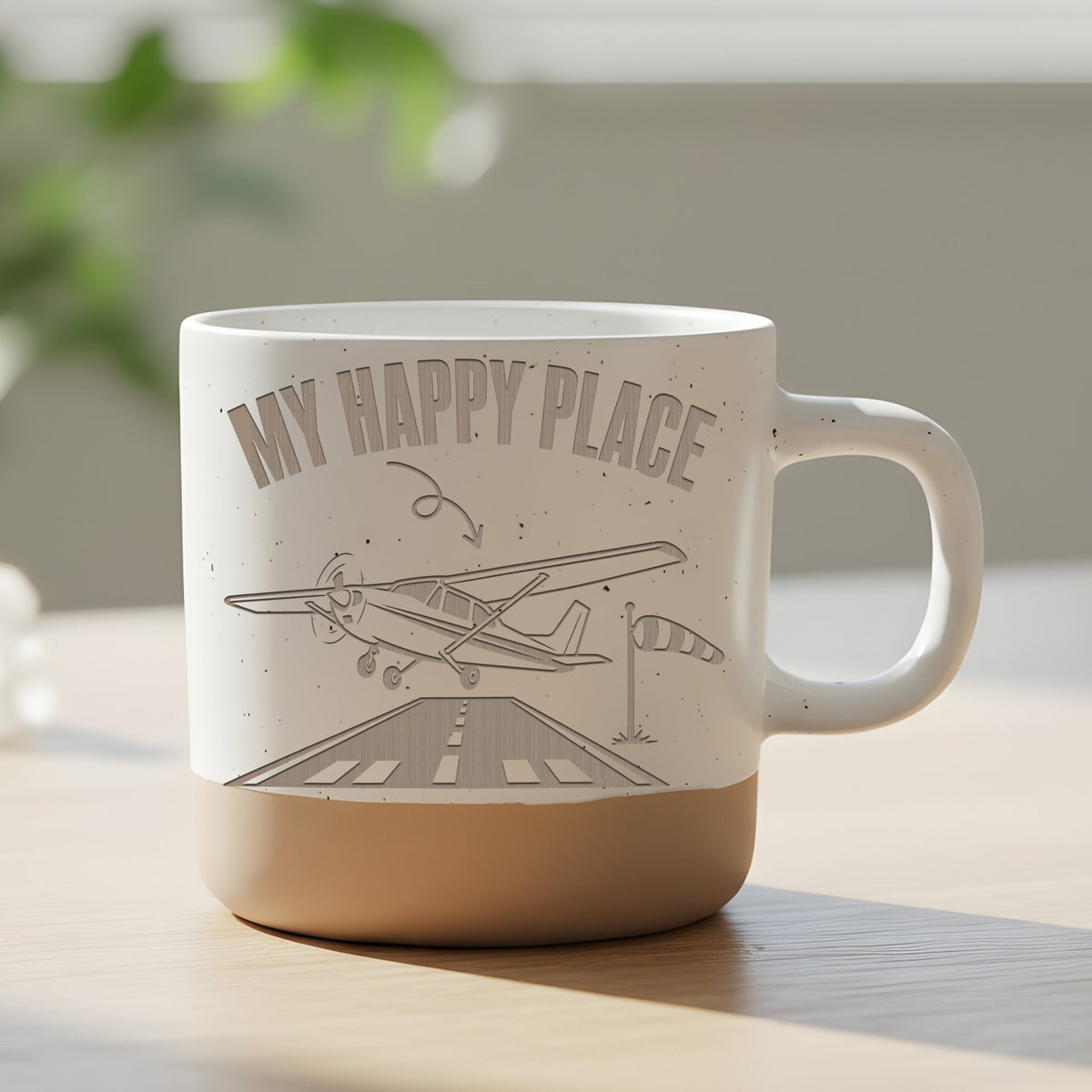 Flugzeug Tasse My Happy Place - Lustiges Geschenk für Piloten - Fliege – Bild 6