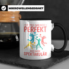 Volleyball Tasse mit Spruch Nicht Perfekt Aber Spektakulär,  – Schwarz [farbe:schwarz]