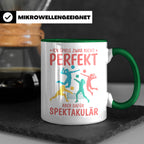 Volleyball Tasse mit Spruch Nicht Perfekt Aber Spektakulär,  – Grün [farbe:grün]