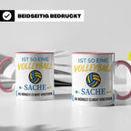 Volleyball Tasse mit Spruch, Geschenk für Volleyballer, Spie – Rosa [farbe:rosa]