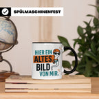 Kletterer Tasse mit Spruch Altes Bild von mir, Lustiges Sper – Schwarz [farbe:schwarz]