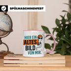 Kletterer Tasse mit Spruch Altes Bild von mir, Lustiges Sper – Rosa [farbe:rosa]