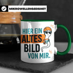 Kletterer Tasse mit Spruch Altes Bild von mir, Lustiges Sper – Grün [farbe:grün]