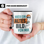 Kletterer Tasse mit Spruch Altes Bild von mir, Lustiges Sper – Schwarz [farbe:schwarz]