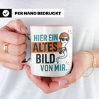 Kletterer Tasse mit Spruch Altes Bild von mir, Lustiges Sper – Rosa [farbe:rosa]