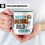 Kletterer Tasse mit Spruch Altes Bild von mir, Lustiges Sper – Grün [farbe:grün]