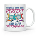Volleyball Tasse Nicht Perfekt Dafür Spektakulär. Lustiges G – Weiß [farbe:weiß]