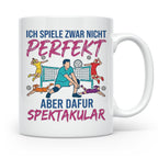 Volleyball Tasse Nicht Perfekt Dafür Spektakulär. Lustiges G – Weiß [farbe:weiß]
