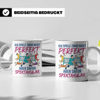 Volleyball Tasse Nicht Perfekt Dafür Spektakulär. Lustiges G – Weiß [farbe:weiß]