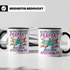 Volleyball Tasse Nicht Perfekt Dafür Spektakulär. Lustiges G – Schwarz [farbe:schwarz]