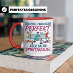 Volleyball Tasse Nicht Perfekt Dafür Spektakulär. Lustiges G – Rot [farbe:rot]