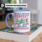 Volleyball Tasse Nicht Perfekt Dafür Spektakulär. Lustiges G – Blau [farbe:blau]