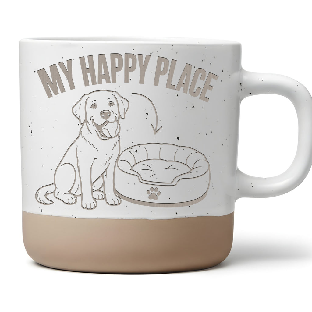 Hund Tasse My Happy Place - Lustiges Geschenk für Labrador Besitzer -  – Bild 1