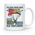 Fallschirmspringer Tasse 'Kein Engel aber fliegen' Spruch Sk – Weiß [farbe:weiß]