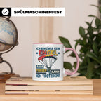 Fallschirmspringer Tasse 'Kein Engel aber fliegen' Spruch Sk – Rosa [farbe:rosa]