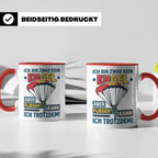 Fallschirmspringer Tasse 'Kein Engel aber fliegen' Spruch Sk – Rot [farbe:rot]
