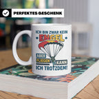 Fallschirmspringer Tasse 'Kein Engel aber fliegen' Spruch Sk – Weiß [farbe:weiß]