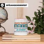 Hundetrainer Tasse mit Spruch Wenn ich renne... Geschenk für – Rosa [farbe:rosa]
