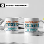 Hundetrainer Tasse mit Spruch Wenn ich renne... Geschenk für – Weiß [farbe:weiß]