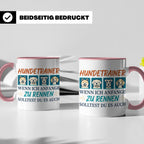 Hundetrainer Tasse mit Spruch Wenn ich renne... Geschenk für – Rosa [farbe:rosa]