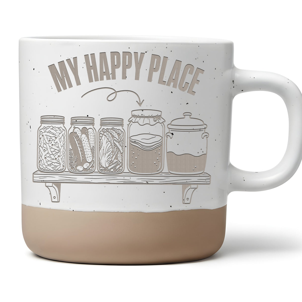 Fermentation Tasse My Happy Place - Lustiges Geschenk für Selbstversor – Bild 1