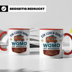 Wohnmobil Tasse mit Spruch Ein Leben ohne Womo sinnlos, Gesc – Rot [farbe:rot]