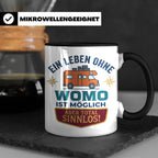 Wohnmobil Tasse mit Spruch Ein Leben ohne Womo sinnlos, Gesc – Schwarz [farbe:schwarz]