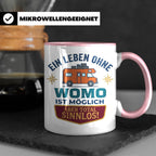 Wohnmobil Tasse mit Spruch Ein Leben ohne Womo sinnlos, Gesc – Rosa [farbe:rosa]