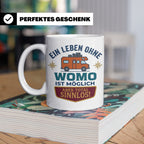 Wohnmobil Tasse mit Spruch Ein Leben ohne Womo sinnlos, Gesc – Weiß [farbe:weiß]