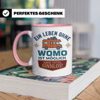 Wohnmobil Tasse mit Spruch Ein Leben ohne Womo sinnlos, Gesc – Rosa [farbe:rosa]