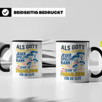 Paragliding Tasse mit Spruch Gott schuf Paragliding für die  – Schwarz [farbe:schwarz]