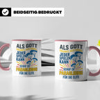 Paragliding Tasse mit Spruch Gott schuf Paragliding für die  – Rosa [farbe:rosa]