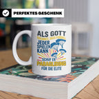 Paragliding Tasse mit Spruch Gott schuf Paragliding für die  – Weiß [farbe:weiß]