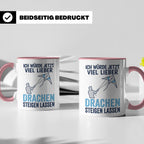 Drachen steigen lassen Tasse für Drachenflieger, lustiger Sp – Rosa [farbe:rosa]