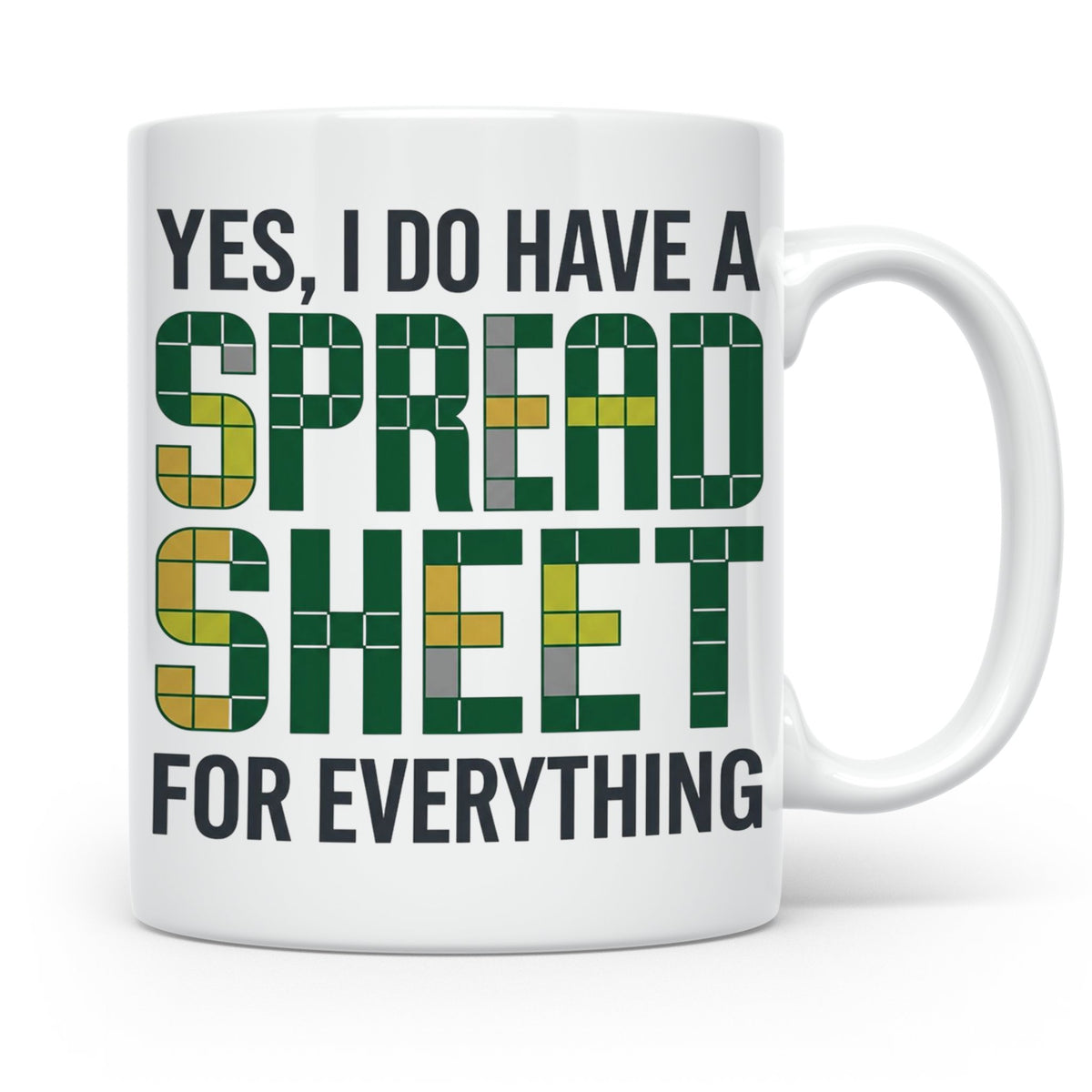 Excel Nerd Tasse "I have a Spreadsheet for Everything" Lusti – Weiß [farbe:weiß]