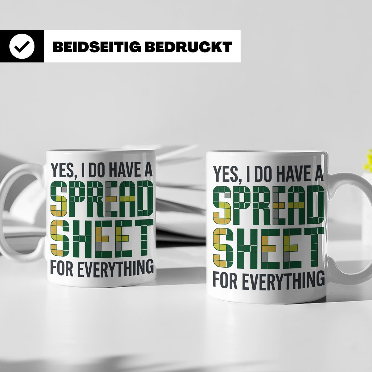 Excel Nerd Tasse "I have a Spreadsheet for Everything" Lusti – Weiß [farbe:weiß]