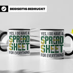 Excel Nerd Tasse "I have a Spreadsheet for Everything" Lusti – Schwarz [farbe:schwarz]