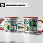 Excel Nerd Tasse "I have a Spreadsheet for Everything" Lusti – Rot [farbe:rot]