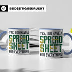 Excel Nerd Tasse "I have a Spreadsheet for Everything" Lusti – Blau [farbe:blau]
