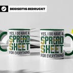 Excel Nerd Tasse "I have a Spreadsheet for Everything" Lusti – Grün [farbe:grün]