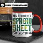 Excel Nerd Tasse "I have a Spreadsheet for Everything" Lusti – Rot [farbe:rot]