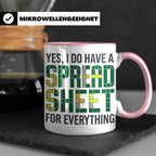 Excel Nerd Tasse "I have a Spreadsheet for Everything" Lusti – Rosa [farbe:rosa]