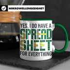 Excel Nerd Tasse "I have a Spreadsheet for Everything" Lusti – Grün [farbe:grün]