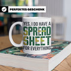 Excel Nerd Tasse "I have a Spreadsheet for Everything" Lusti – Weiß [farbe:weiß]