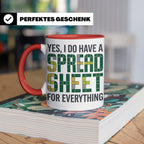 Excel Nerd Tasse "I have a Spreadsheet for Everything" Lusti – Rot [farbe:rot]